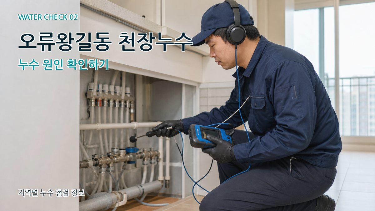 오류왕길동 화장실누수 누수탐지 이미지