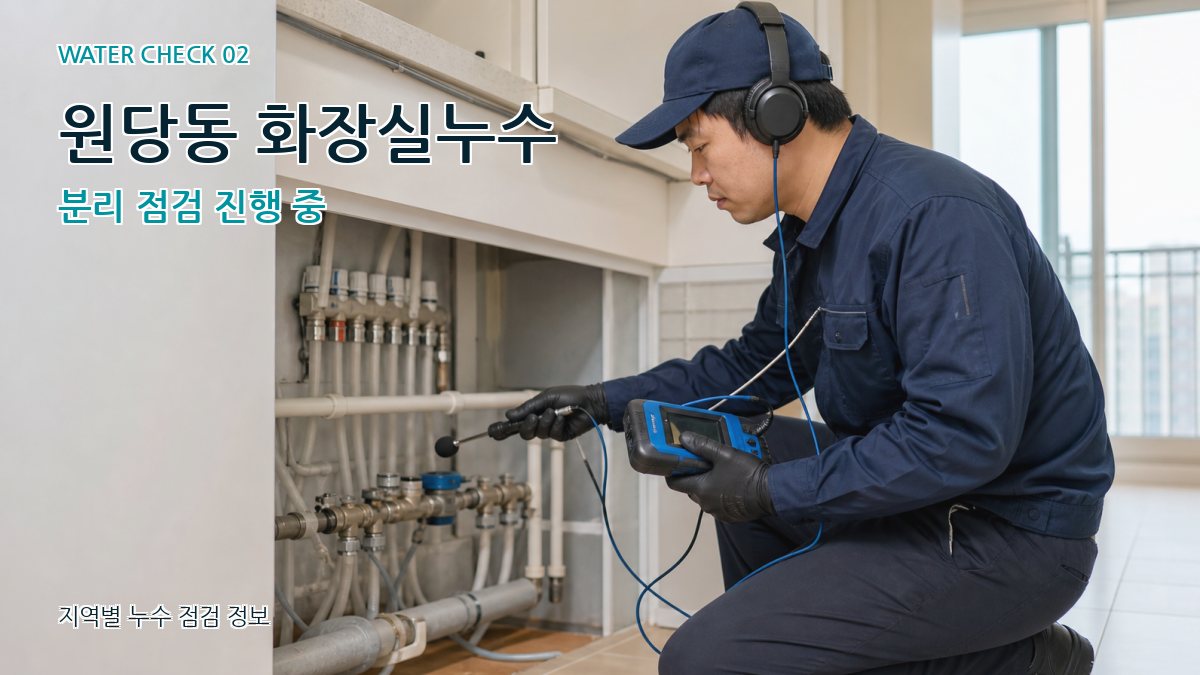 원당동 화장실누수 누수탐지 이미지