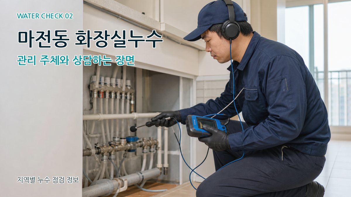 마전동 화장실누수 누수탐지 이미지