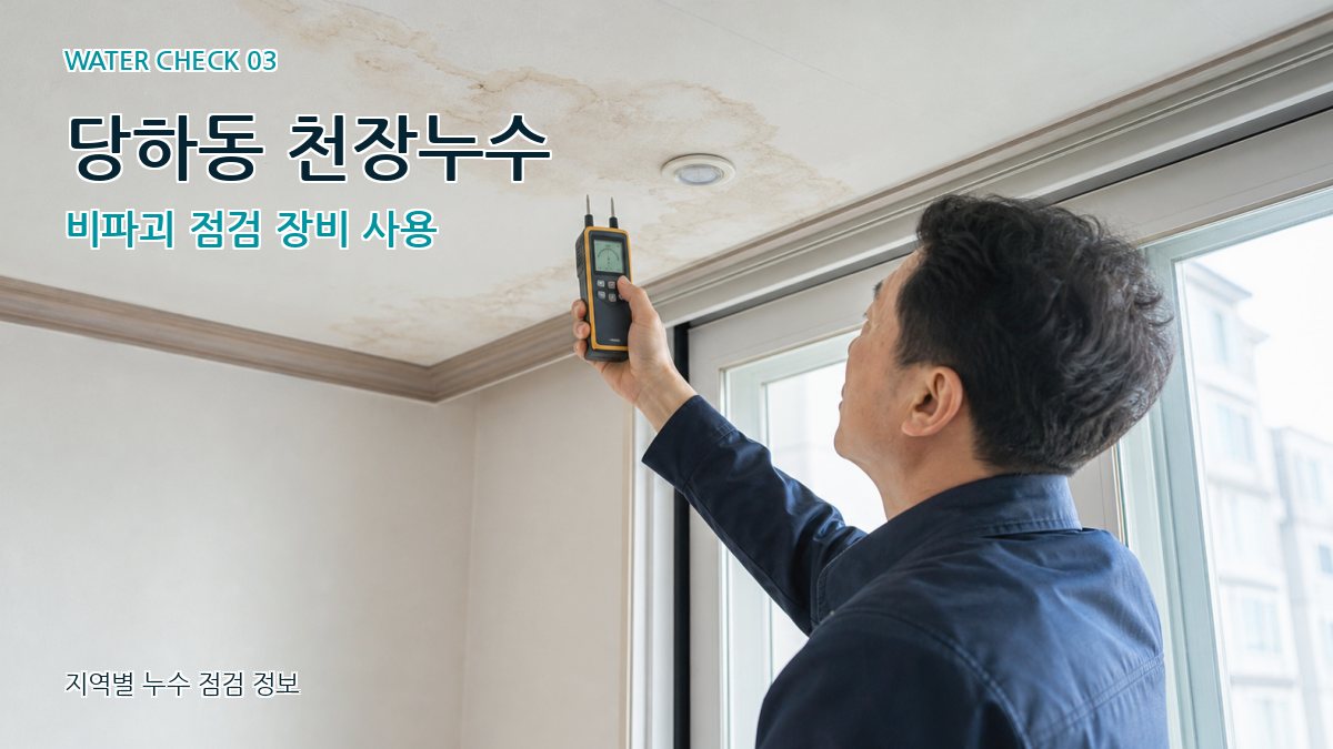 당하동 천장누수 누수탐지 이미지