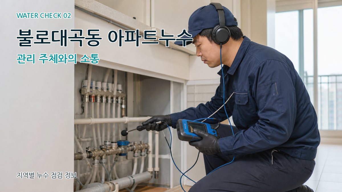 불로대곡동 화장실누수 누수탐지 이미지