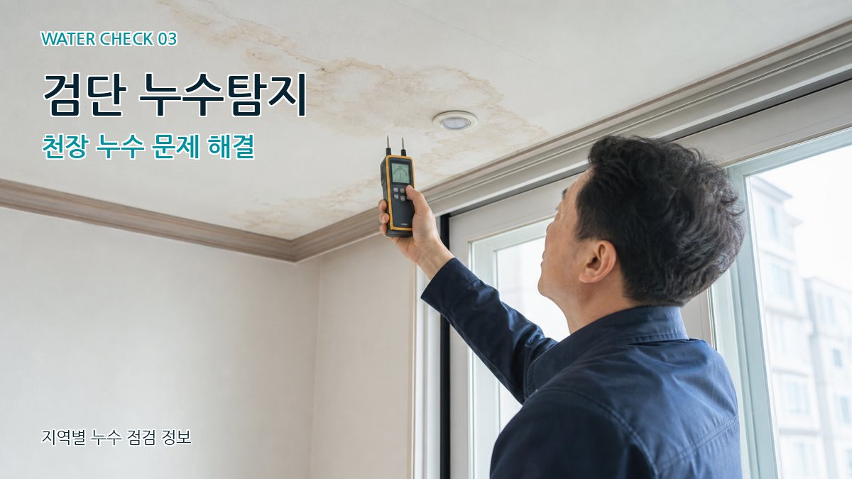 검단동 천장누수 누수탐지 이미지