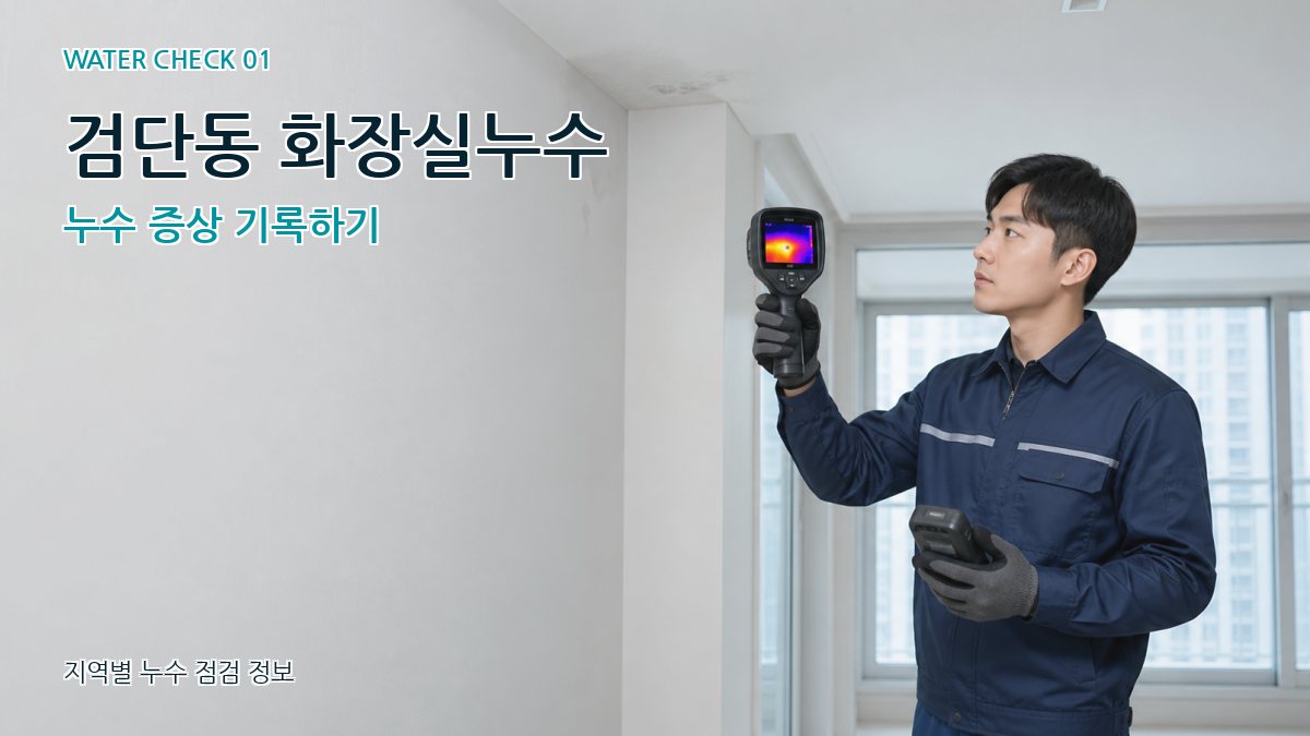 검단동 아파트누수 누수탐지 이미지