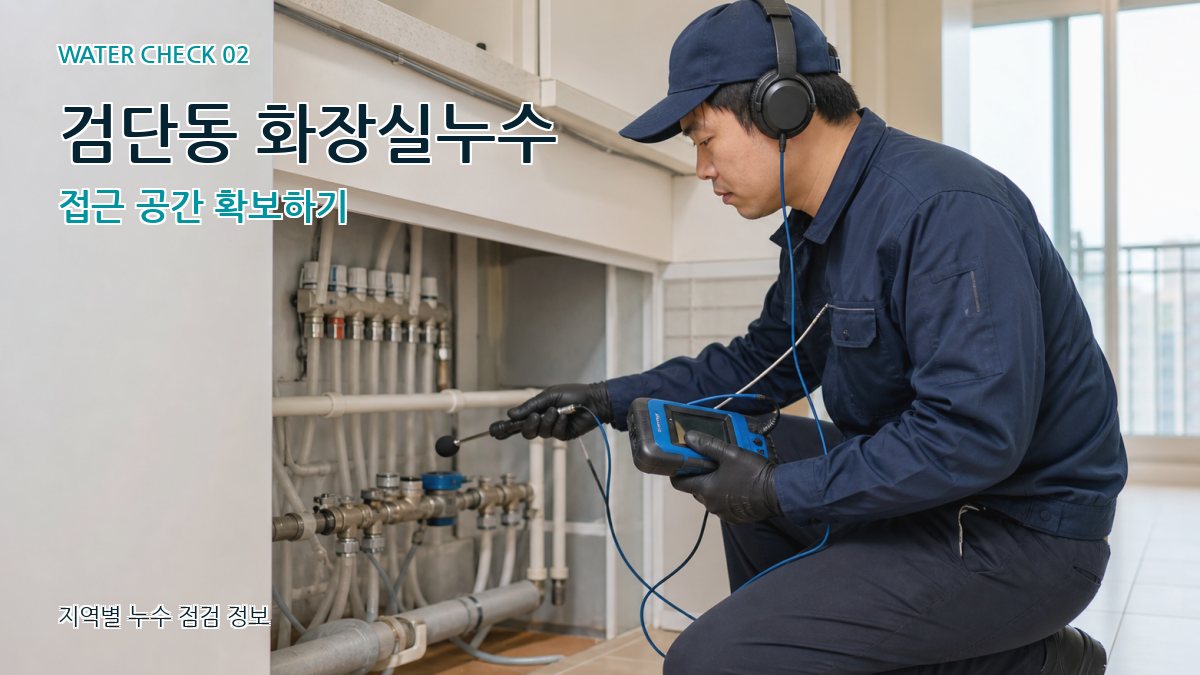 검단동 화장실누수 누수탐지 이미지