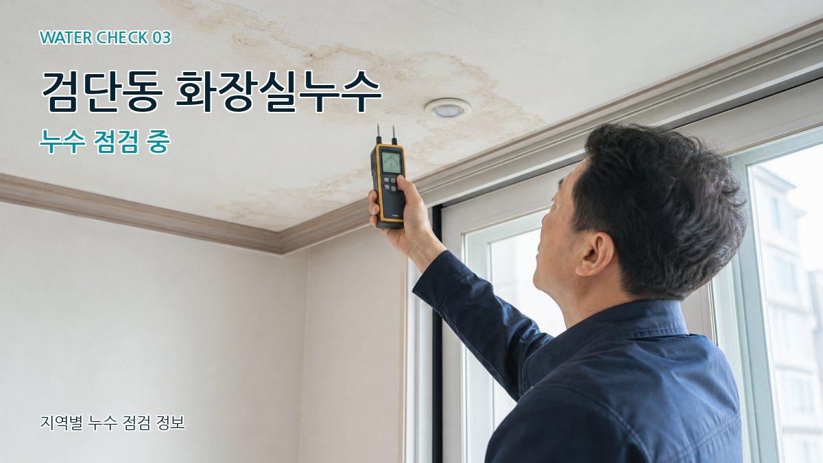 검단동 천장누수 누수탐지 이미지