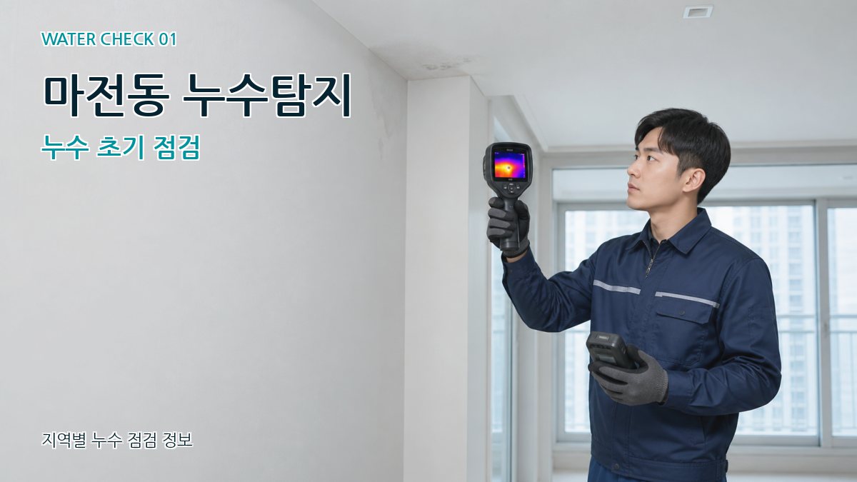 마전동 누수탐지 누수 초기 점검