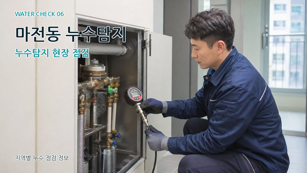 마전동 누수탐지 누수탐지 현장 점검