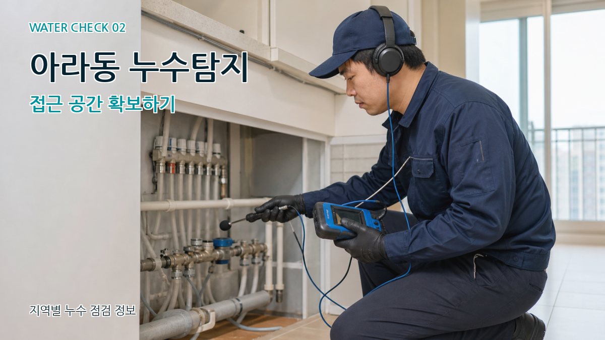 아라동 누수탐지 접근 공간 확보하기