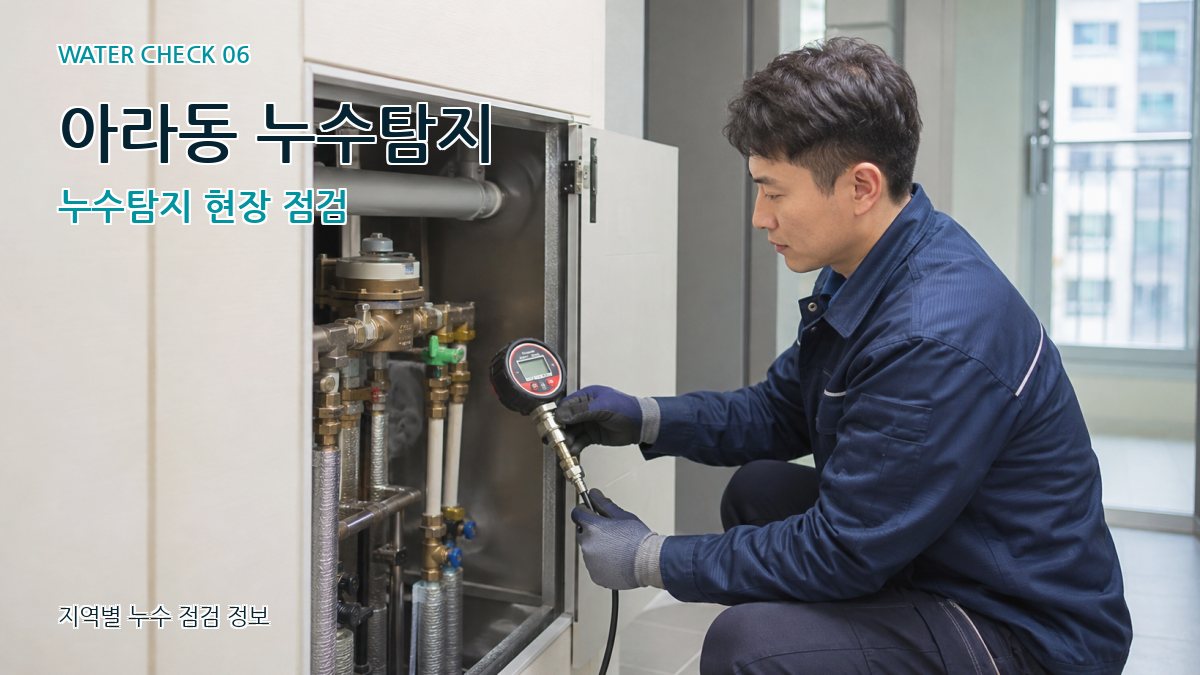 아라동 누수탐지 누수탐지 현장 점검