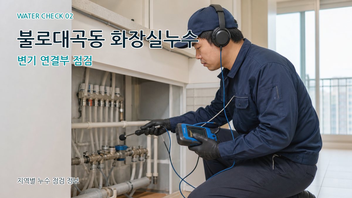 불로대곡동 화장실누수 누수탐지 이미지