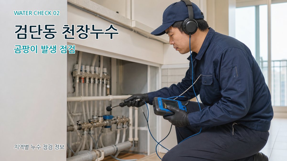 검단동 천장누수 곰팡이 발생 점검