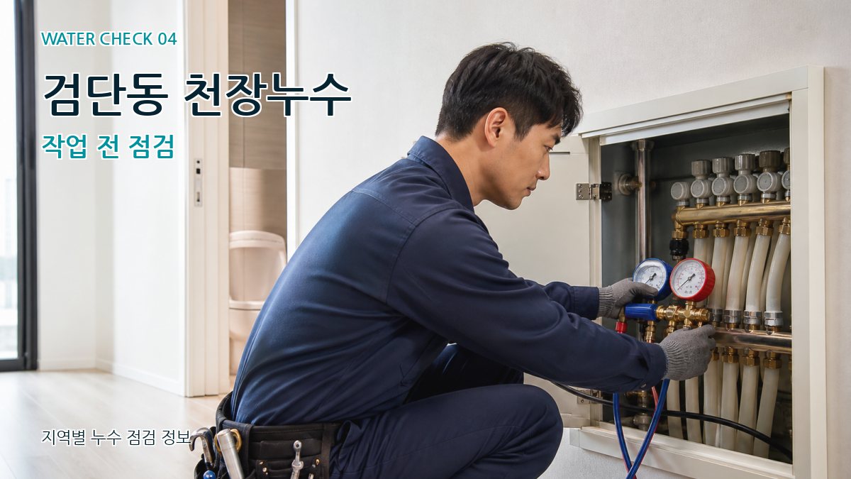 검단동 천장누수 작업 전 점검