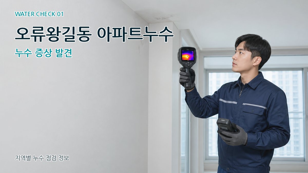 오류왕길동 아파트누수 누수탐지 이미지