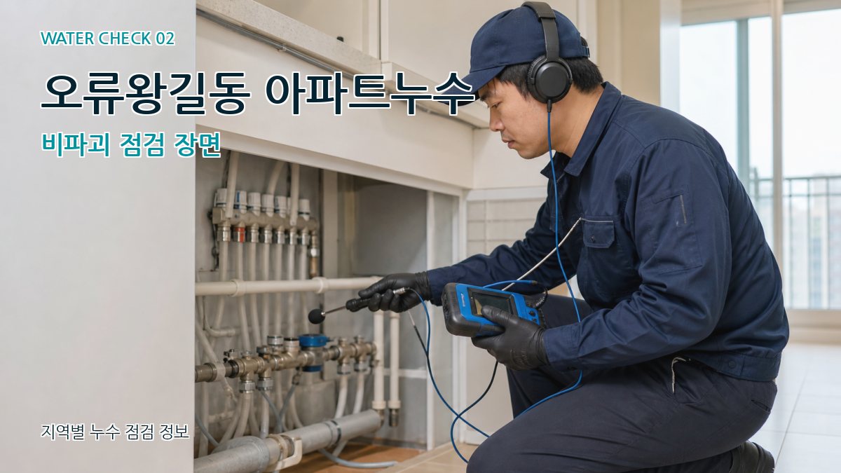 오류왕길동 화장실누수 누수탐지 이미지