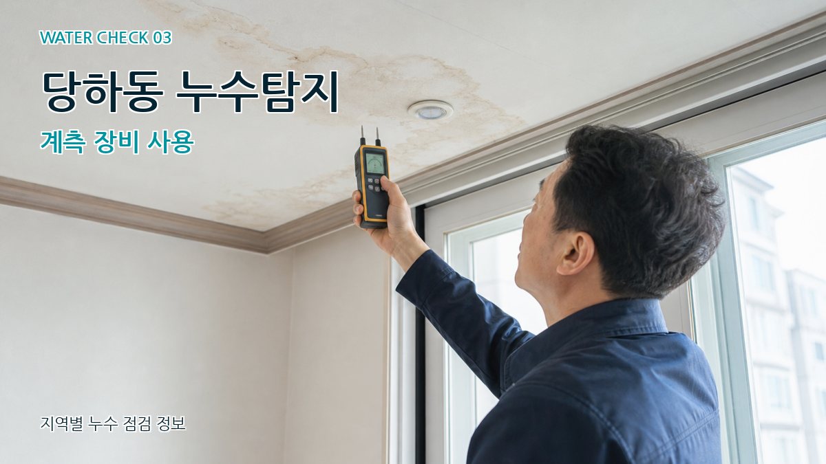 당하동 누수탐지 계측 장비 사용