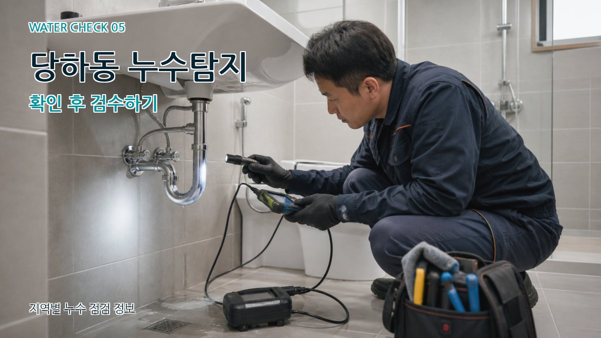 당하동 누수탐지 확인 후 검수하기