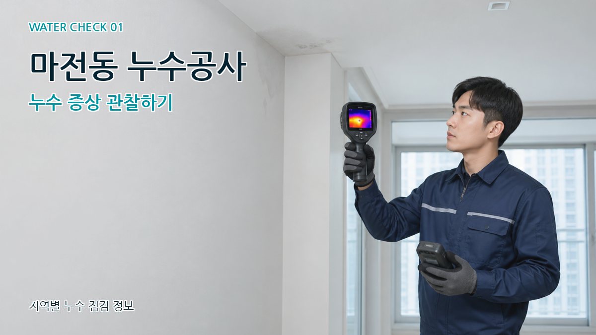마전동 누수공사 누수 증상 관찰하기