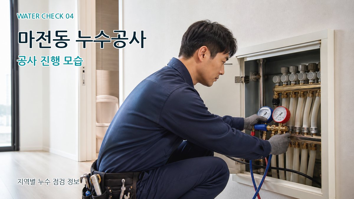 마전동 누수공사 공사 진행 모습