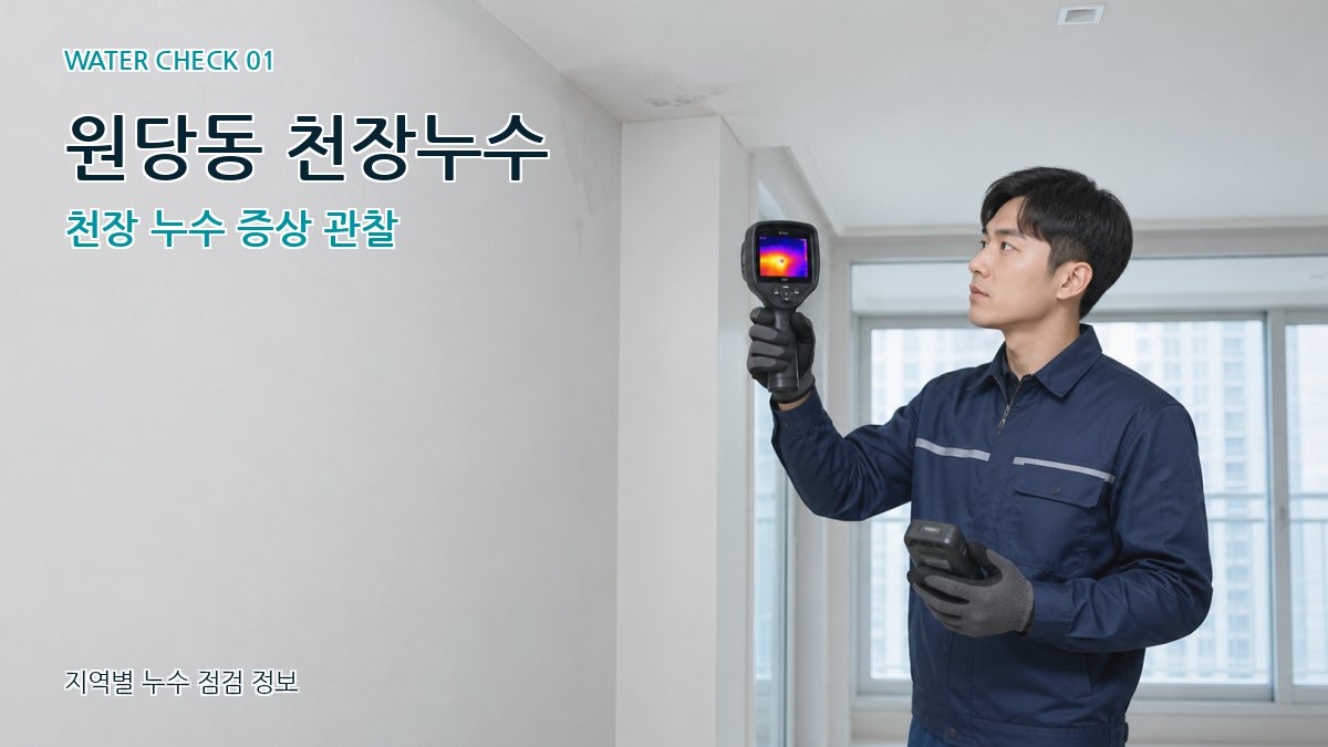 원당동 천장누수 천장 누수 증상 관찰
