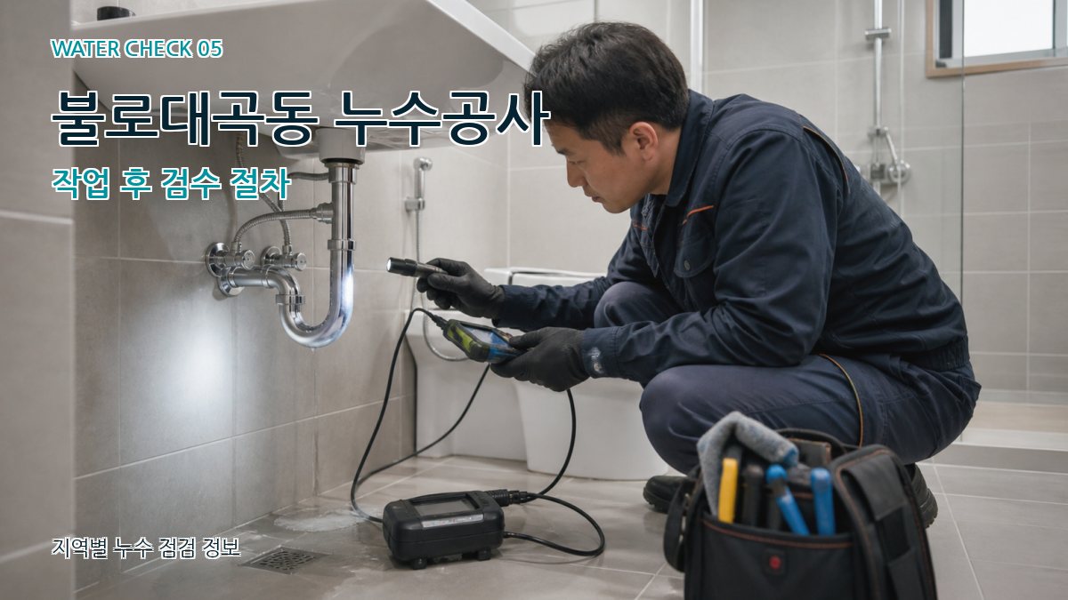 불로대곡동 누수공사 누수탐지 이미지