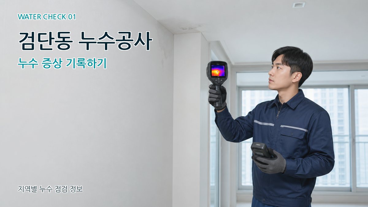 검단동 아파트누수 누수탐지 이미지