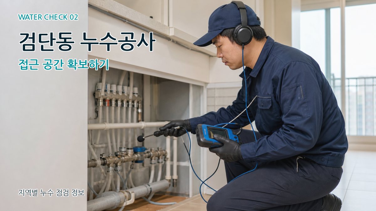 검단동 화장실누수 누수탐지 이미지