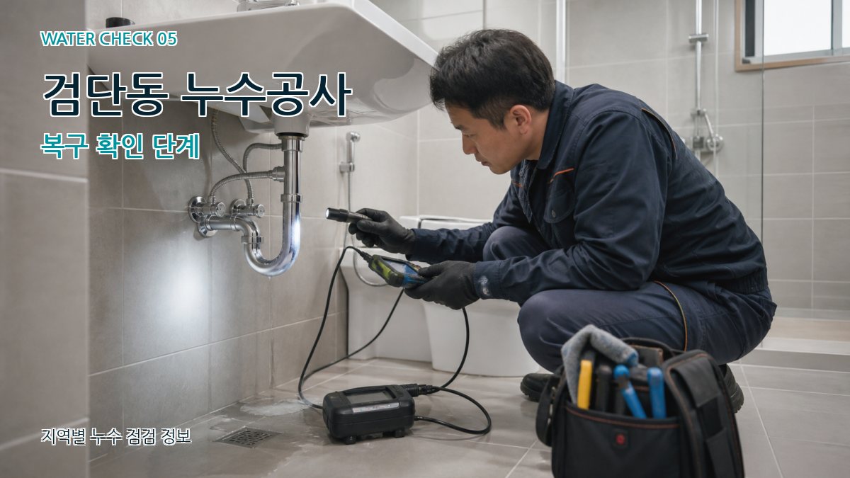 검단동 누수공사 누수탐지 이미지