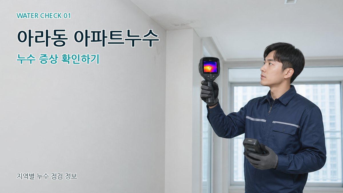 아라동 아파트누수 누수탐지 이미지