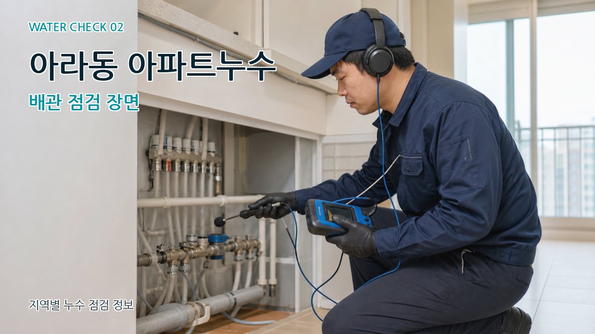 아라동 화장실누수 누수탐지 이미지