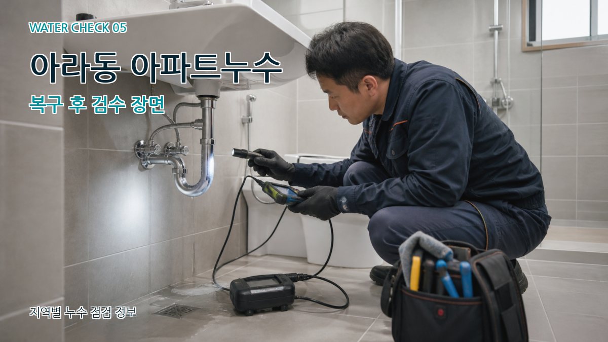 아라동 누수공사 누수탐지 이미지