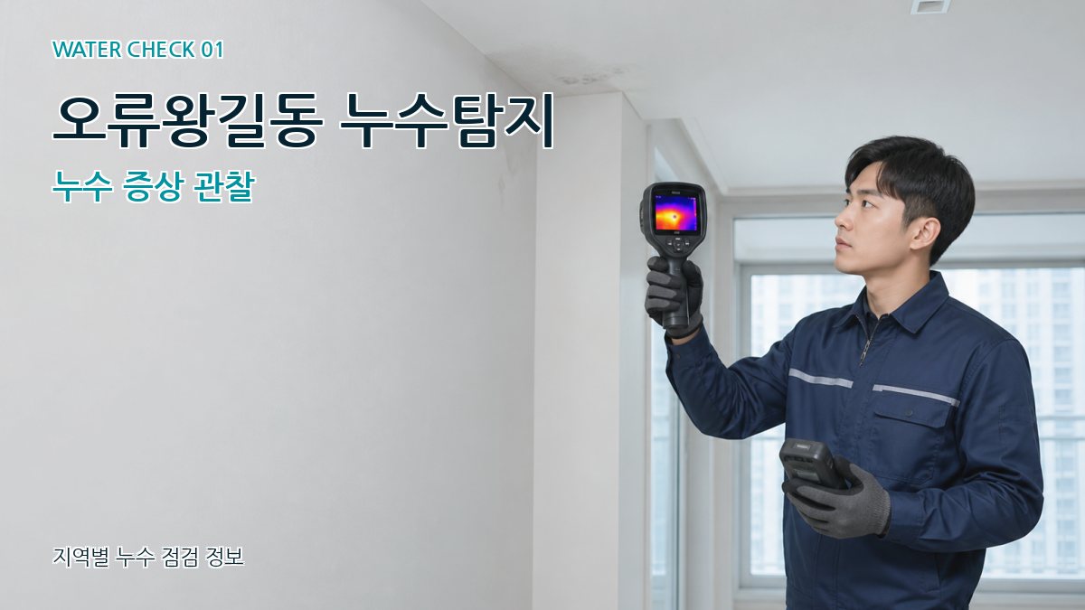 오류왕길동 아파트누수 누수탐지 이미지