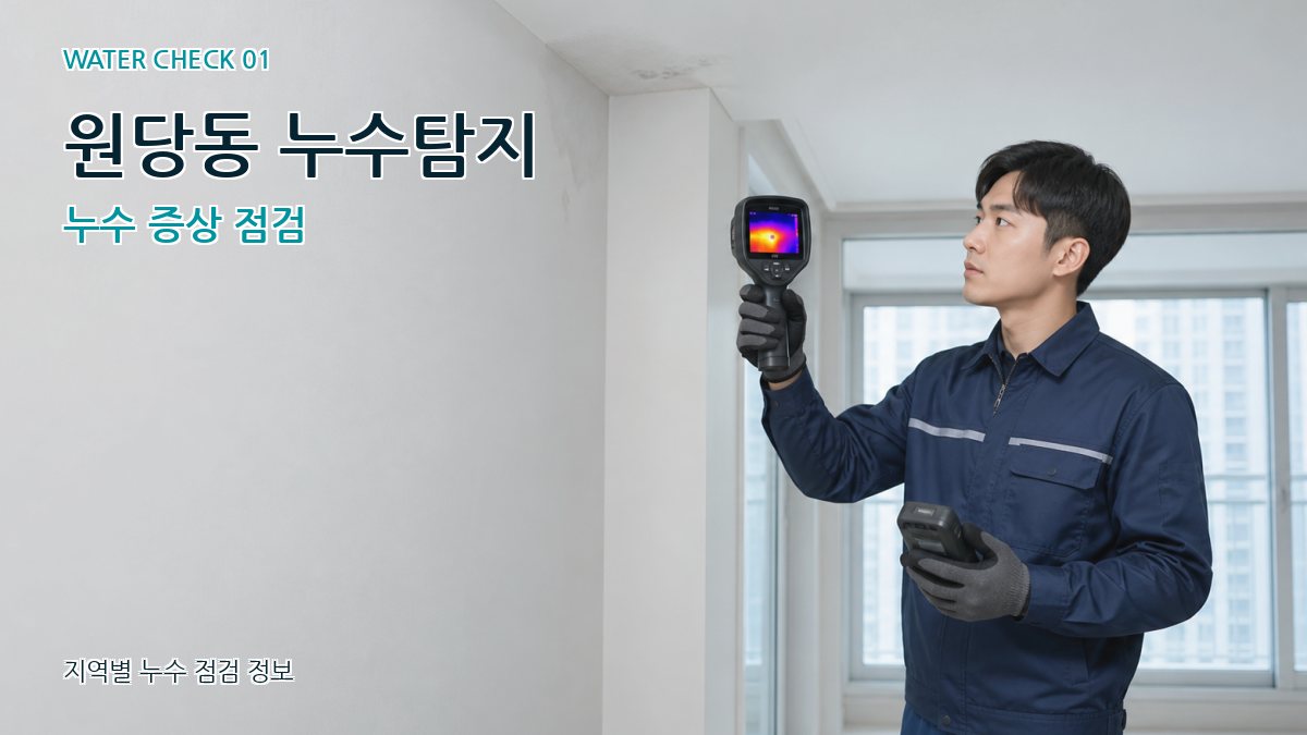 원당동 아파트누수 누수탐지 이미지