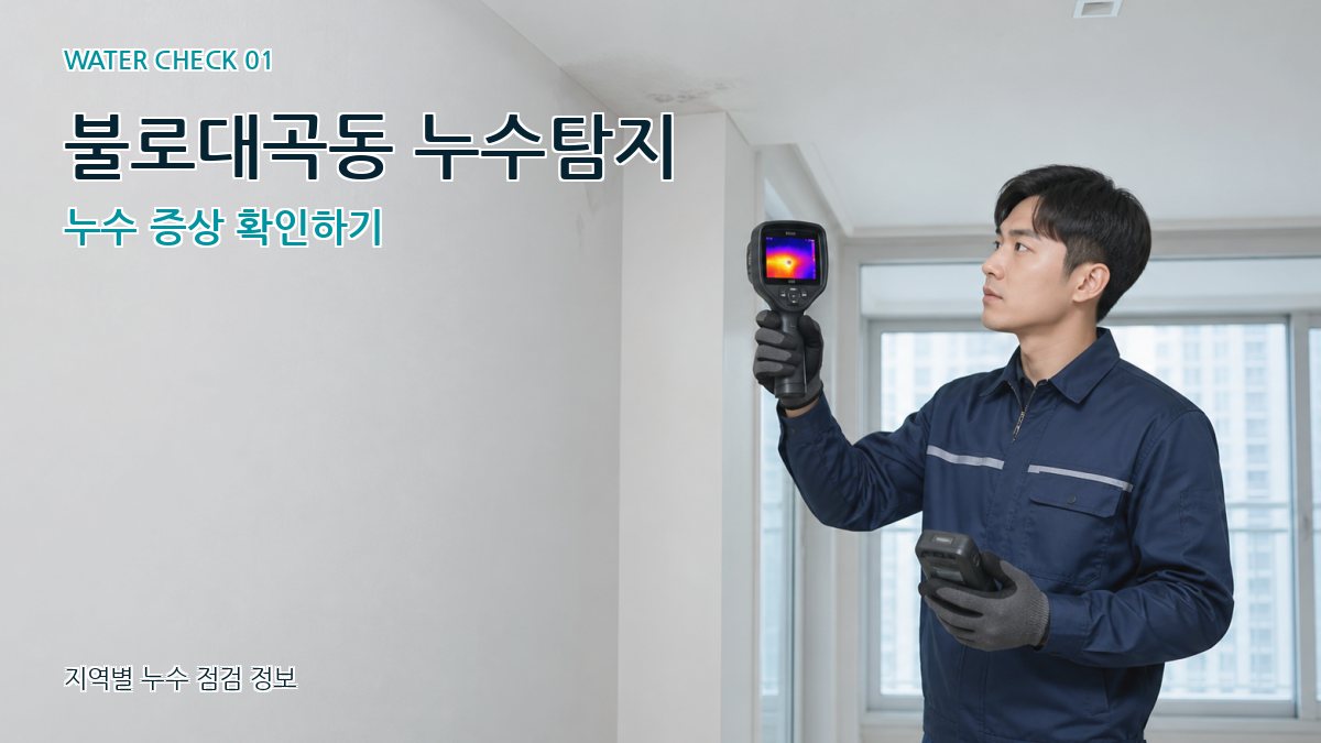 불로대곡동 아파트누수 누수탐지 이미지