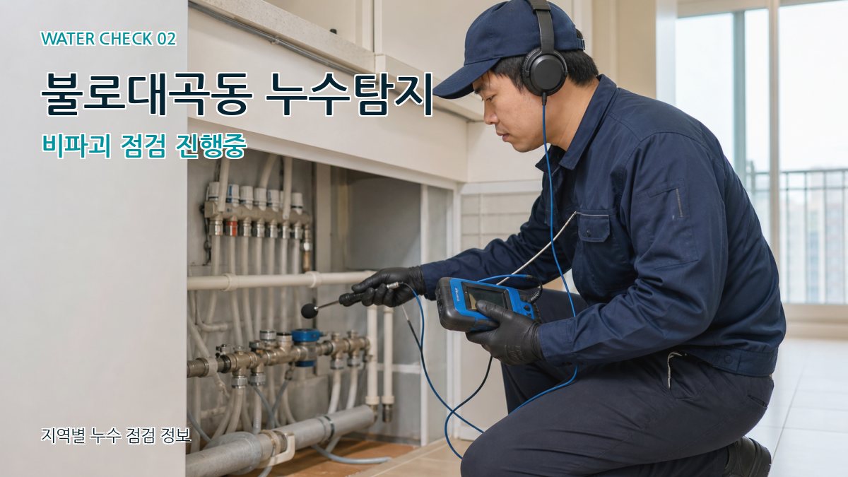 불로대곡동 화장실누수 누수탐지 이미지