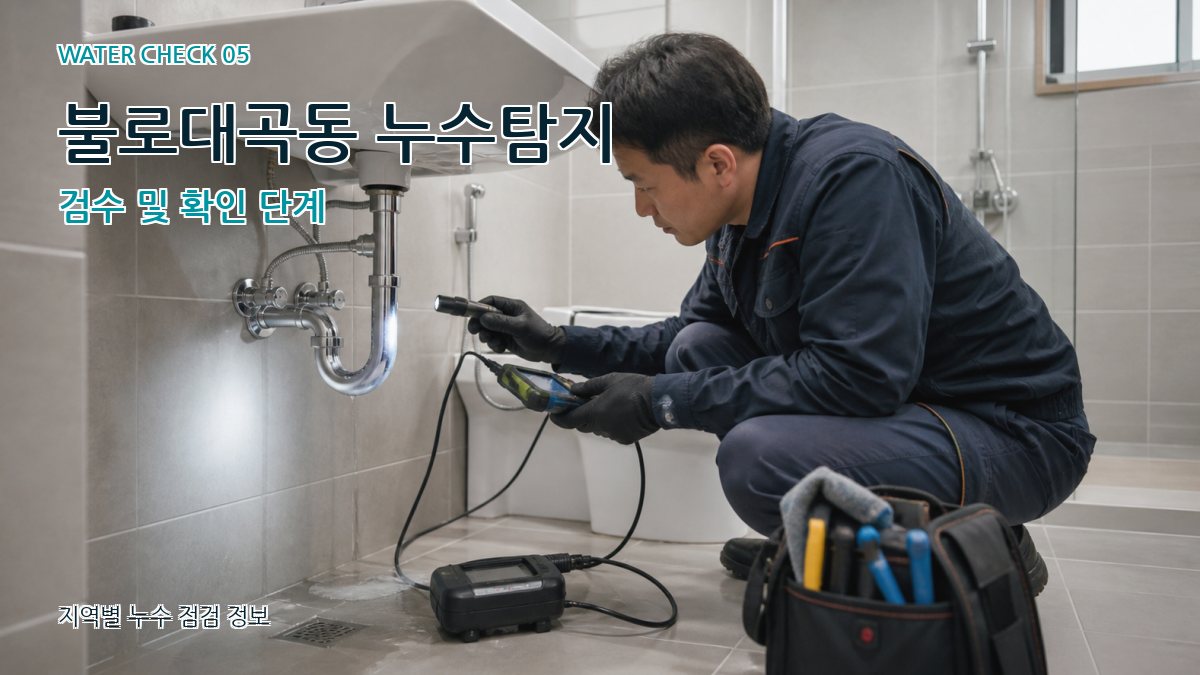 불로대곡동 누수공사 누수탐지 이미지