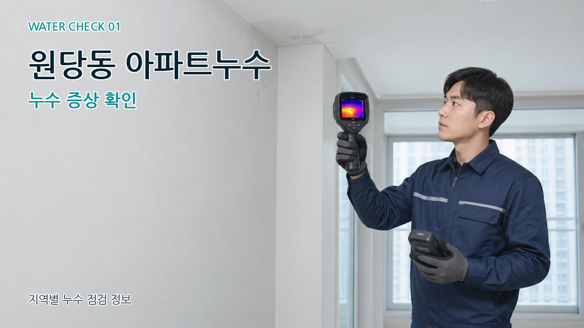 원당동 아파트누수 누수탐지 이미지