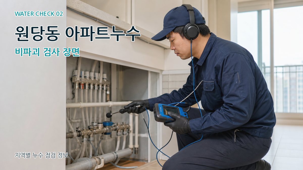 원당동 화장실누수 누수탐지 이미지