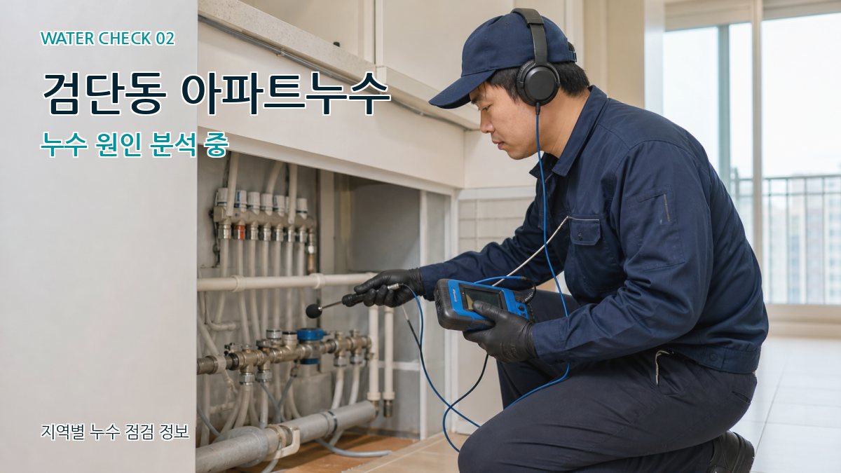 검단동 화장실누수 누수탐지 이미지