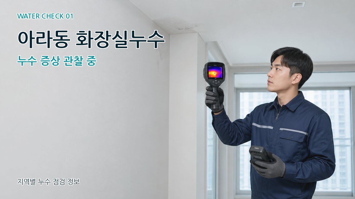 아라동 아파트누수 누수탐지 이미지