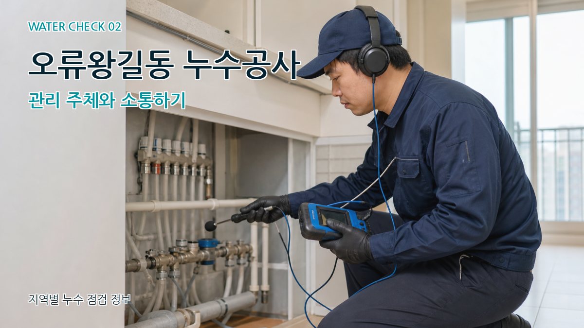 오류왕길동 화장실누수 누수탐지 이미지